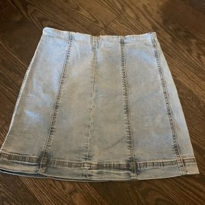 Seamed denim mini skirt size 26